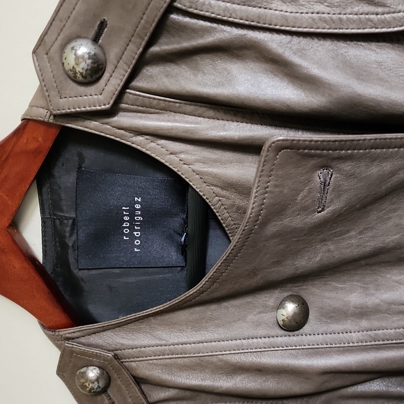 Robert Rodriguez Lamb Leather Vest - Picture 3 of 5